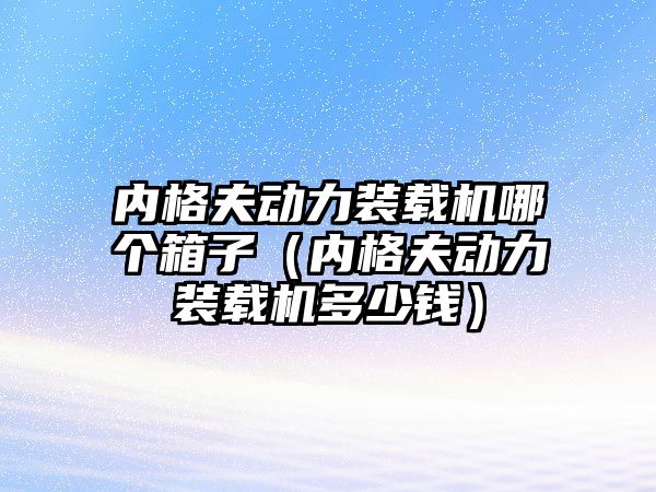 內(nèi)格夫動力裝載機(jī)哪個(gè)箱子（內(nèi)格夫動力裝載機(jī)多少錢）