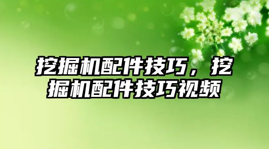 挖掘機配件技巧，挖掘機配件技巧視頻