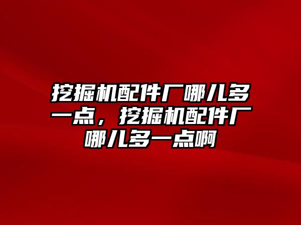 挖掘機(jī)配件廠哪兒多一點，挖掘機(jī)配件廠哪兒多一點啊