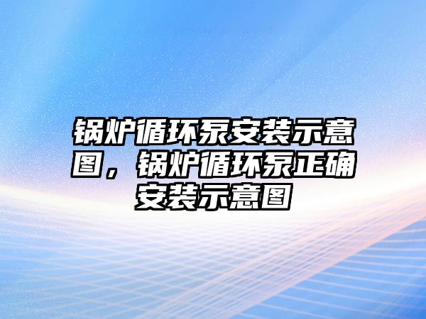 鍋爐循環泵安裝示意圖，鍋爐循環泵正確安裝示意圖