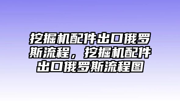 挖掘機配件出口俄羅斯流程，挖掘機配件出口俄羅斯流程圖