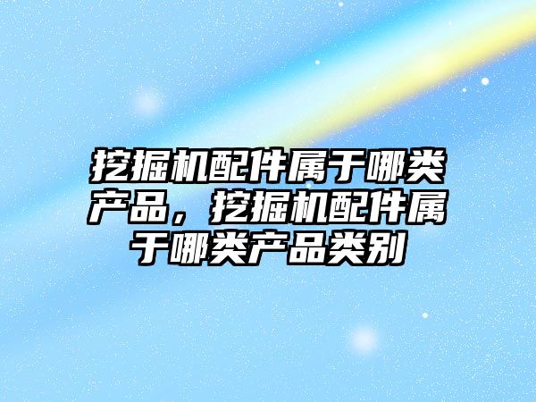 挖掘機配件屬于哪類產品，挖掘機配件屬于哪類產品類別