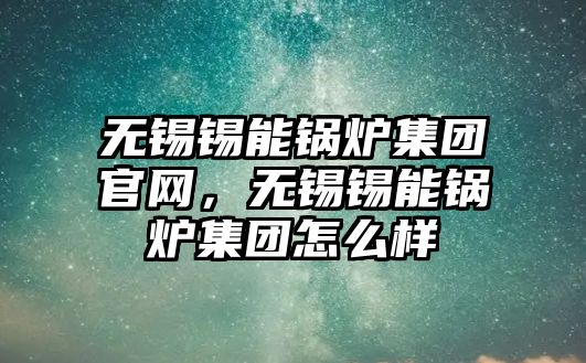 無錫錫能鍋爐集團官網，無錫錫能鍋爐集團怎么樣