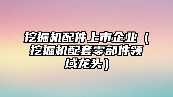 挖掘機配件上市企業（挖掘機配套零部件領域龍頭）