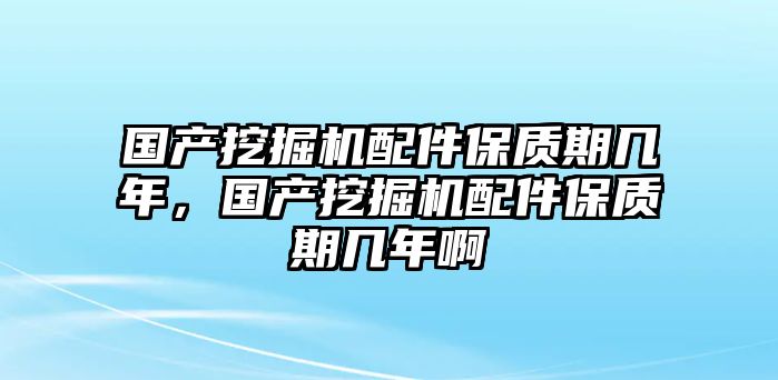 國產挖掘機配件保質期幾年，國產挖掘機配件保質期幾年啊