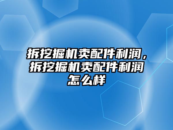 拆挖掘機賣配件利潤，拆挖掘機賣配件利潤怎么樣