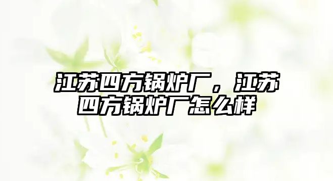 江蘇四方鍋爐廠，江蘇四方鍋爐廠怎么樣