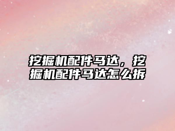 挖掘機配件馬達，挖掘機配件馬達怎么拆