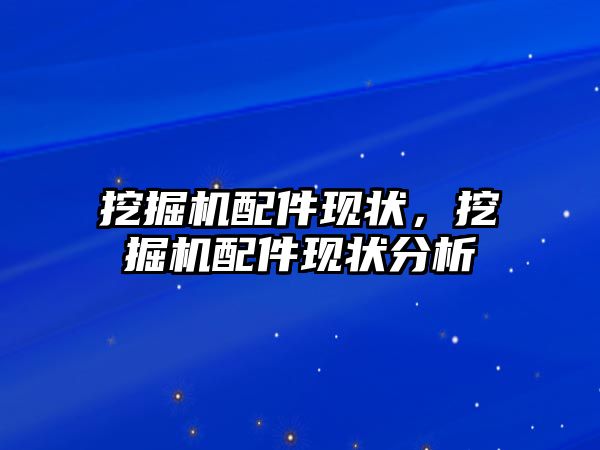 挖掘機配件現狀，挖掘機配件現狀分析