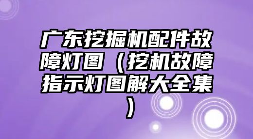 廣東挖掘機配件故障燈圖（挖機故障指示燈圖解大全集）