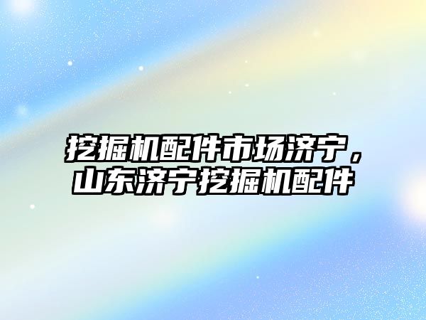 挖掘機(jī)配件市場濟(jì)寧，山東濟(jì)寧挖掘機(jī)配件