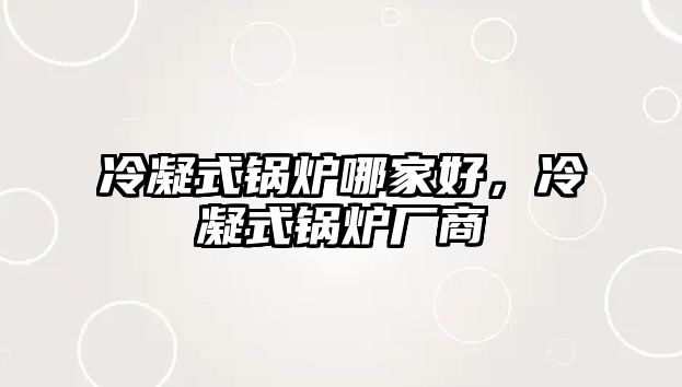 冷凝式鍋爐哪家好，冷凝式鍋爐廠商