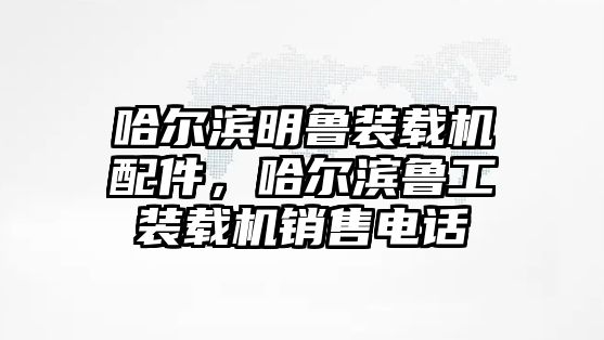 哈爾濱明魯裝載機配件，哈爾濱魯工裝載機銷售電話