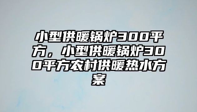 小型供暖鍋爐300平方，小型供暖鍋爐300平方農村供暖熱水方案