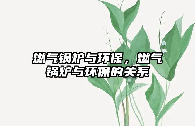 燃氣鍋爐與環(huán)保，燃氣鍋爐與環(huán)保的關(guān)系