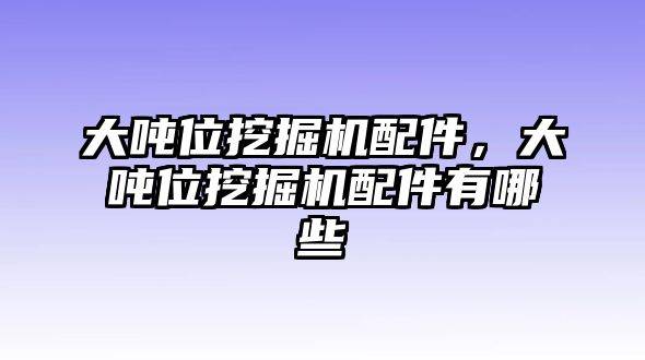 大噸位挖掘機配件，大噸位挖掘機配件有哪些