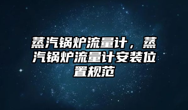 蒸汽鍋爐流量計(jì)，蒸汽鍋爐流量計(jì)安裝位置規(guī)范