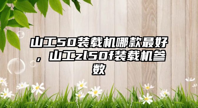 山工50裝載機哪款最好，山工zl50f裝載機參數