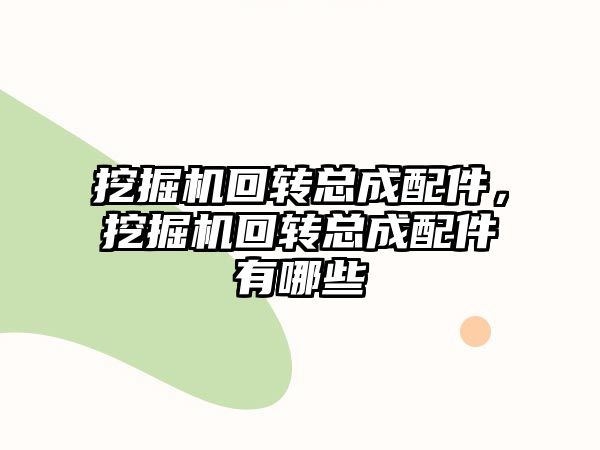 挖掘機回轉總成配件，挖掘機回轉總成配件有哪些