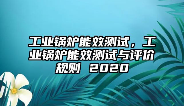 工業(yè)鍋爐能效測試，工業(yè)鍋爐能效測試與評(píng)價(jià)規(guī)則 2020