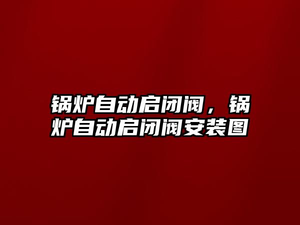 鍋爐自動啟閉閥，鍋爐自動啟閉閥安裝圖