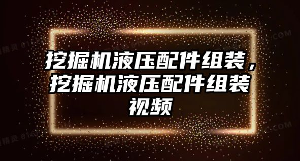 挖掘機液壓配件組裝，挖掘機液壓配件組裝視頻