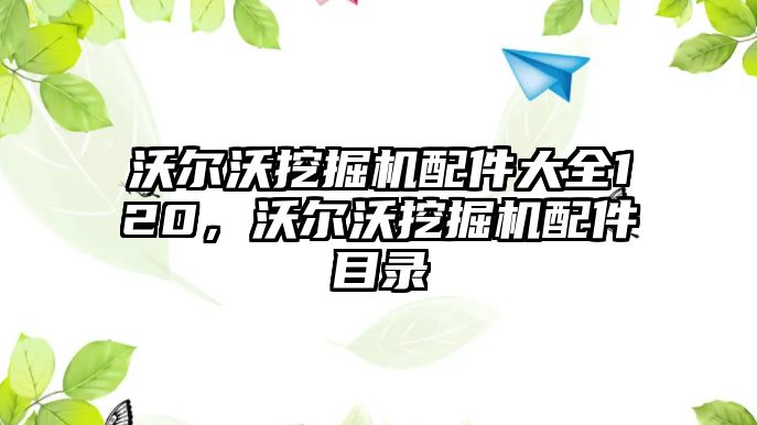 沃爾沃挖掘機配件大全120，沃爾沃挖掘機配件目錄