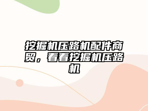 挖掘機壓路機配件商貿，看看挖掘機壓路機