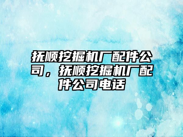 撫順挖掘機廠配件公司，撫順挖掘機廠配件公司電話