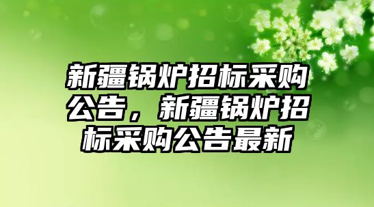 新疆鍋爐招標采購公告，新疆鍋爐招標采購公告最新