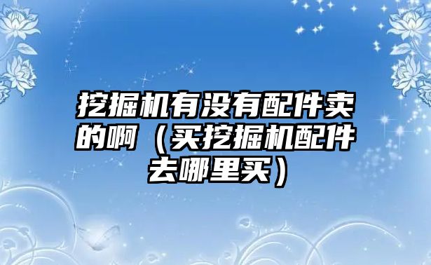 挖掘機有沒有配件賣的?。ㄙI挖掘機配件去哪里買）