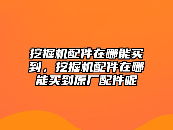 挖掘機配件在哪能買到，挖掘機配件在哪能買到原廠配件呢