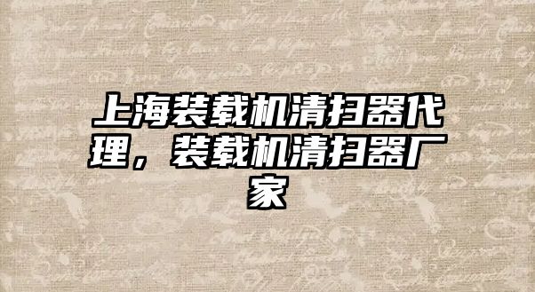 上海裝載機清掃器代理，裝載機清掃器廠家