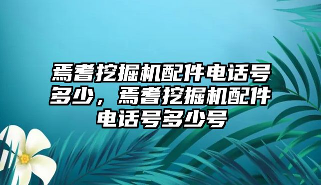 焉耆挖掘機(jī)配件電話號多少，焉耆挖掘機(jī)配件電話號多少號