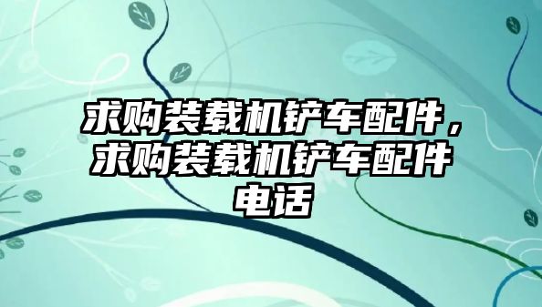 求購裝載機鏟車配件，求購裝載機鏟車配件電話