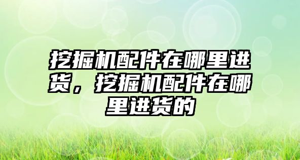 挖掘機配件在哪里進貨，挖掘機配件在哪里進貨的