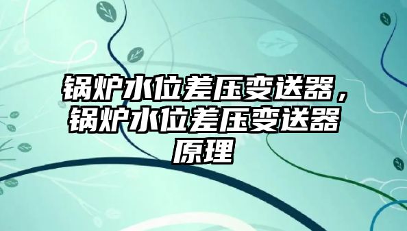 鍋爐水位差壓變送器，鍋爐水位差壓變送器原理