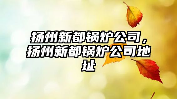 揚(yáng)州新都鍋爐公司，揚(yáng)州新都鍋爐公司地址