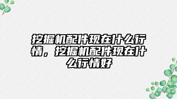 挖掘機配件現在什么行情，挖掘機配件現在什么行情好