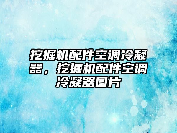 挖掘機配件空調冷凝器，挖掘機配件空調冷凝器圖片