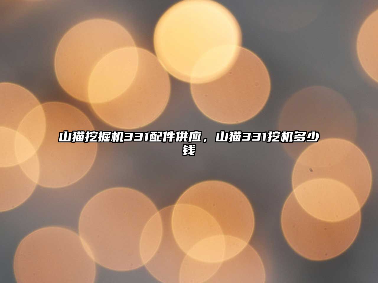 山貓挖掘機331配件供應，山貓331挖機多少錢