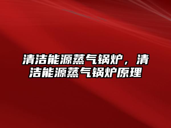 清潔能源蒸氣鍋爐，清潔能源蒸氣鍋爐原理