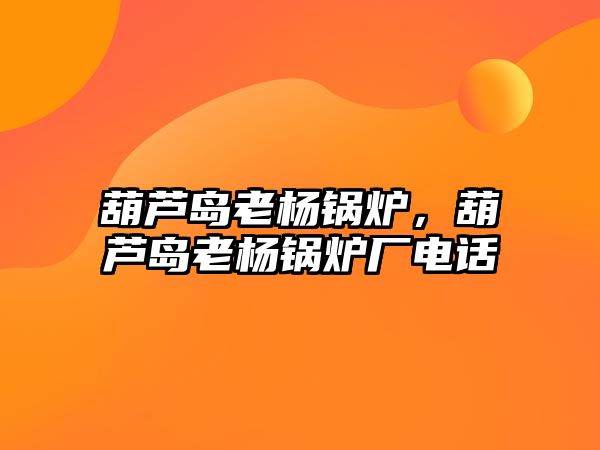 葫蘆島老楊鍋爐，葫蘆島老楊鍋爐廠電話