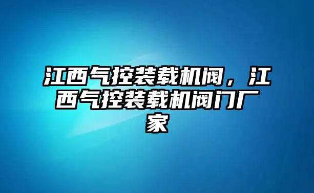 江西氣控裝載機閥，江西氣控裝載機閥門廠家