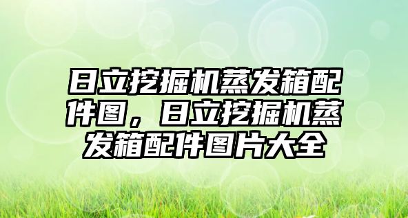 日立挖掘機蒸發(fā)箱配件圖，日立挖掘機蒸發(fā)箱配件圖片大全