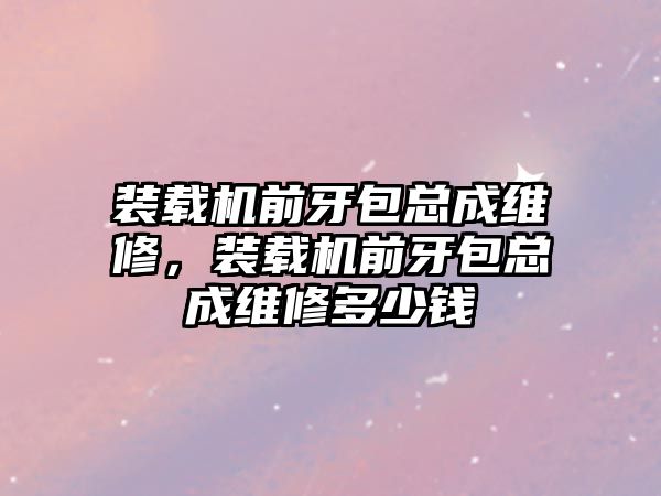 裝載機前牙包總成維修，裝載機前牙包總成維修多少錢