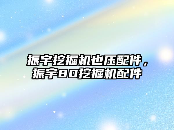 振宇挖掘機也壓配件，振宇80挖掘機配件