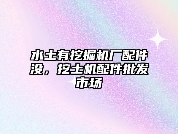 水土有挖掘機廠配件沒，挖土機配件批發(fā)市場