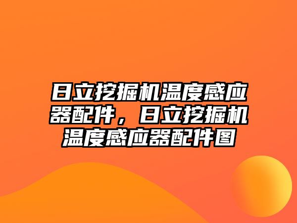 日立挖掘機溫度感應器配件，日立挖掘機溫度感應器配件圖