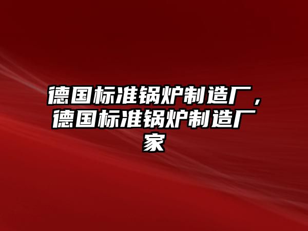 德國標準鍋爐制造廠，德國標準鍋爐制造廠家